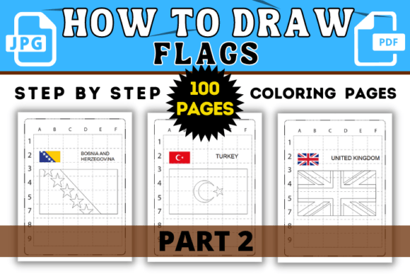 How to Draw Flags: An Educational Coloring Activity Book