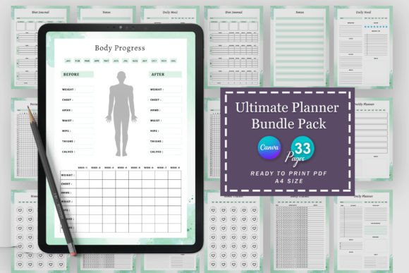 Printable Planner Bundle Vol.32: Your Ultimate Planning System