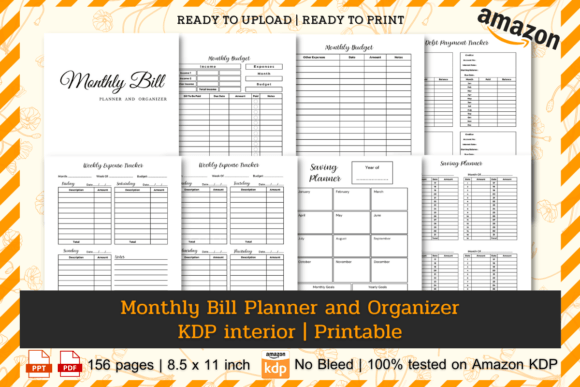 Take Control of Your Finances with a Monthly Bill Tracker KDP Interior