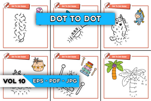 The Joy and Learning in 10 Dot to Dot Games for Kids: Vol 10