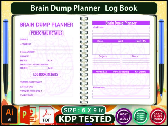 Unlocking Creative and Professional Potential with the Brain Dump Planner Log Book