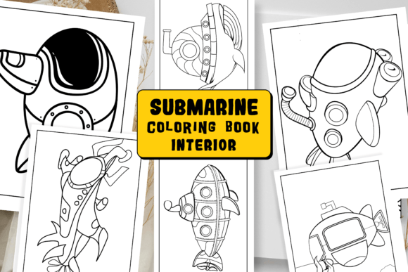 Unlocking Creativity with Submarines Coloring Book Illustrations