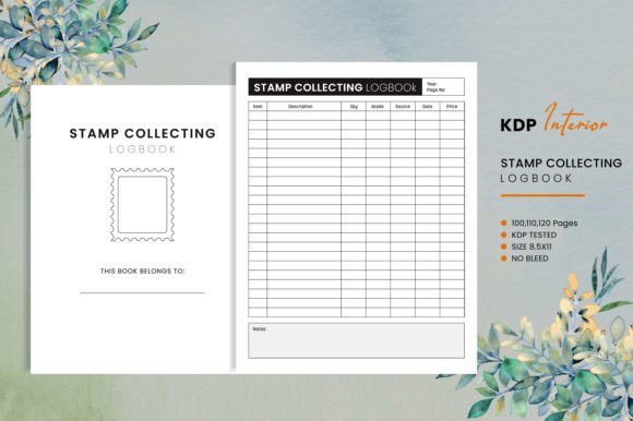Your Digital Companion: The Strategic Value of a Stamp Collecting Logbook KDP Interior